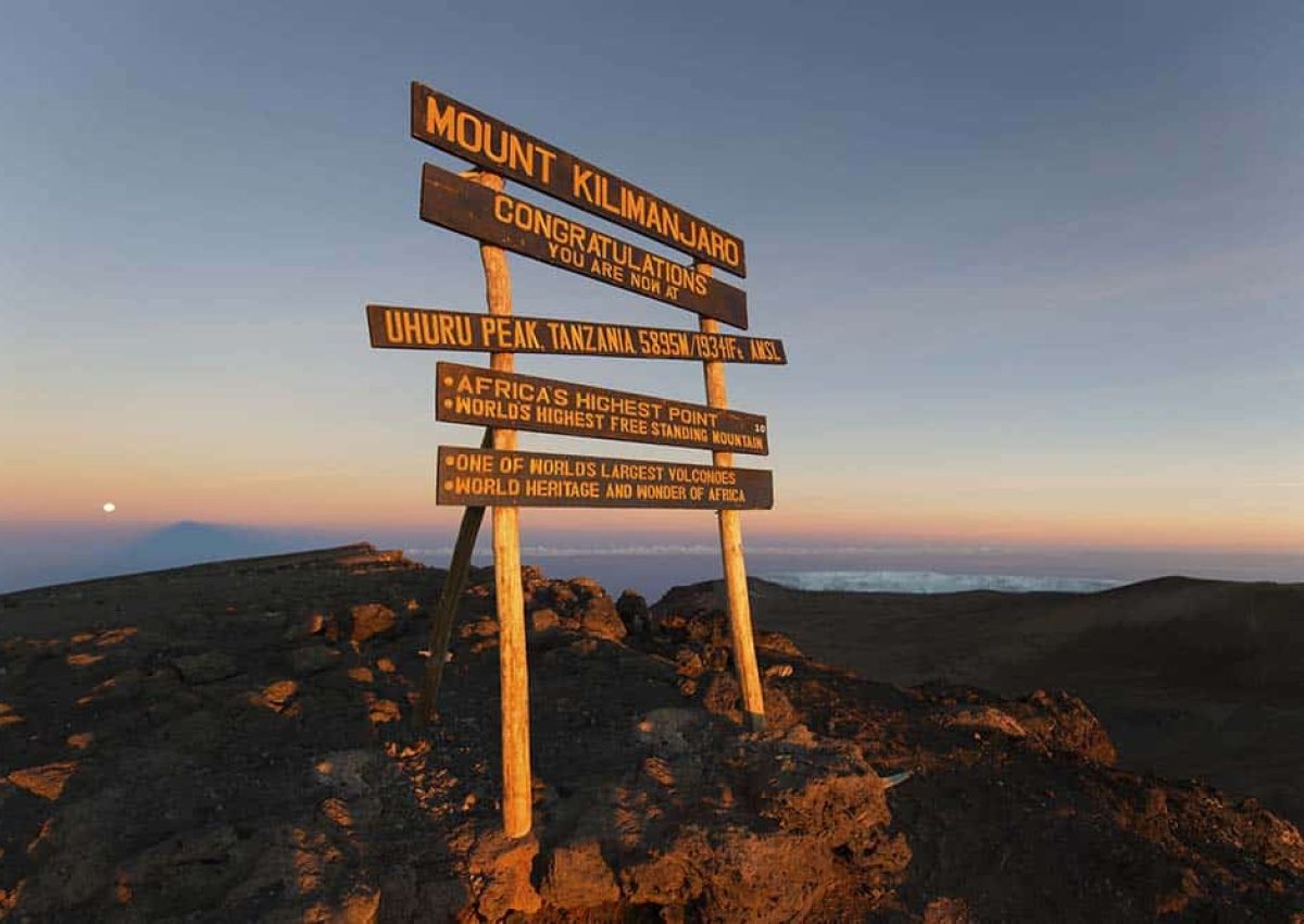 51358023 – uhuru peak highest summit on mount kilimanjaro in tanzania, africa. 51358023 - uhuru peak highest summit on mount kilimanjaro in tanzania, africa.